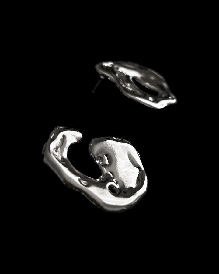 Magma earrings, view 3
